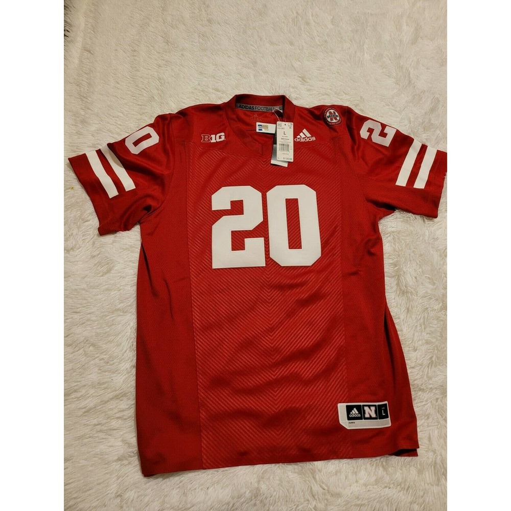 Adidas Nebraska #20 Football Jersey